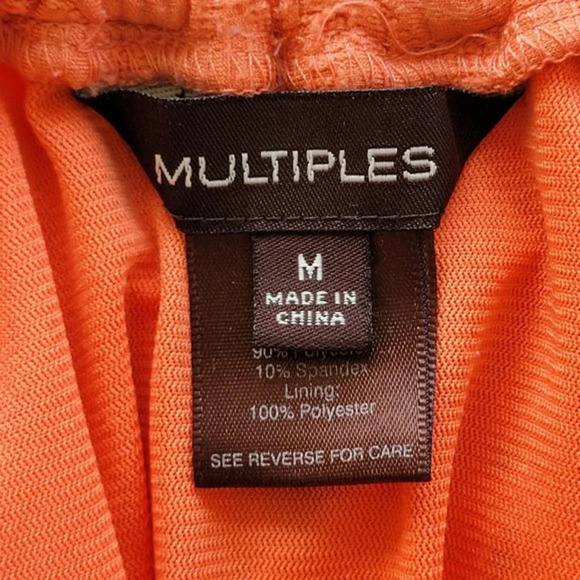 Multiples 3/4 Flare Sleeve Off The Shoulder Top Orange Size M - Picture 7 of 10